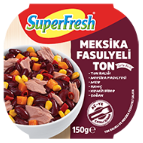 SUPERFRESH MEKSİKA FASULYELİ TON SALATA 150GR