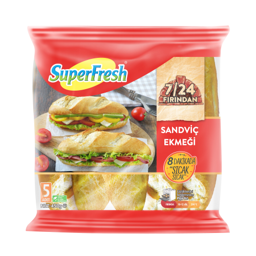 SuperFresh 7/24 Fırından Sandviç Ekmeği