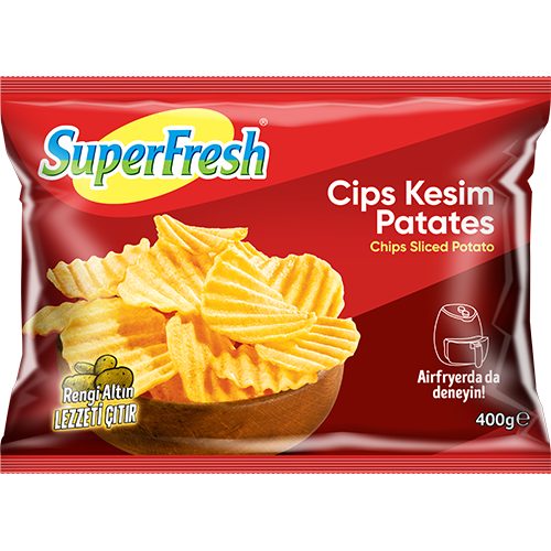 SuperFresh Patates Cipsi Tırtıklı Kesim