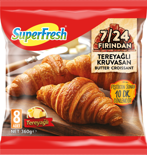 SuperFresh 7/24 Fırından Tereyağlı Kruvasan