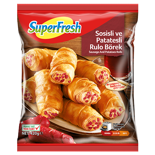 SuperFresh Sosisli ve Patatesli Rulo Börek