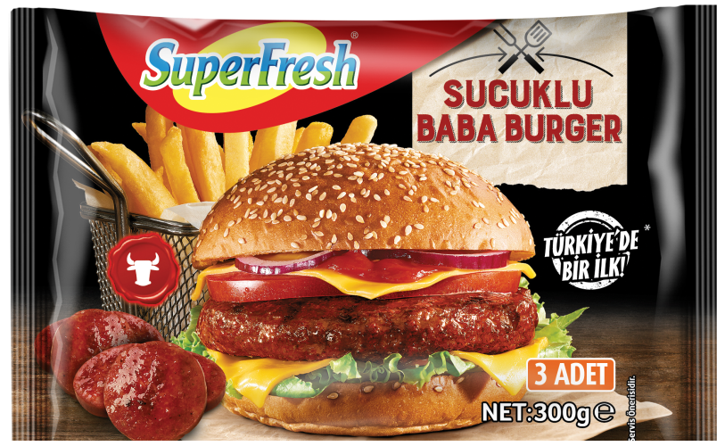 SuperFresh Sucuklu Dana Baba Burger