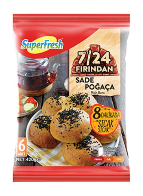 SuperFresh 7/24 Fırından Sade Poğaça