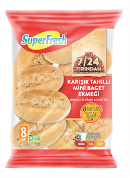 SuperFresh Karışık Tahıllı Mini Baget Ekmeği