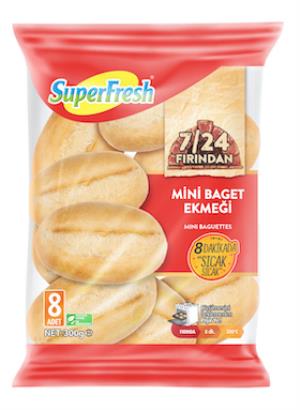 SuperFresh 7/24 Fırından Mini Baget Ekmeği 