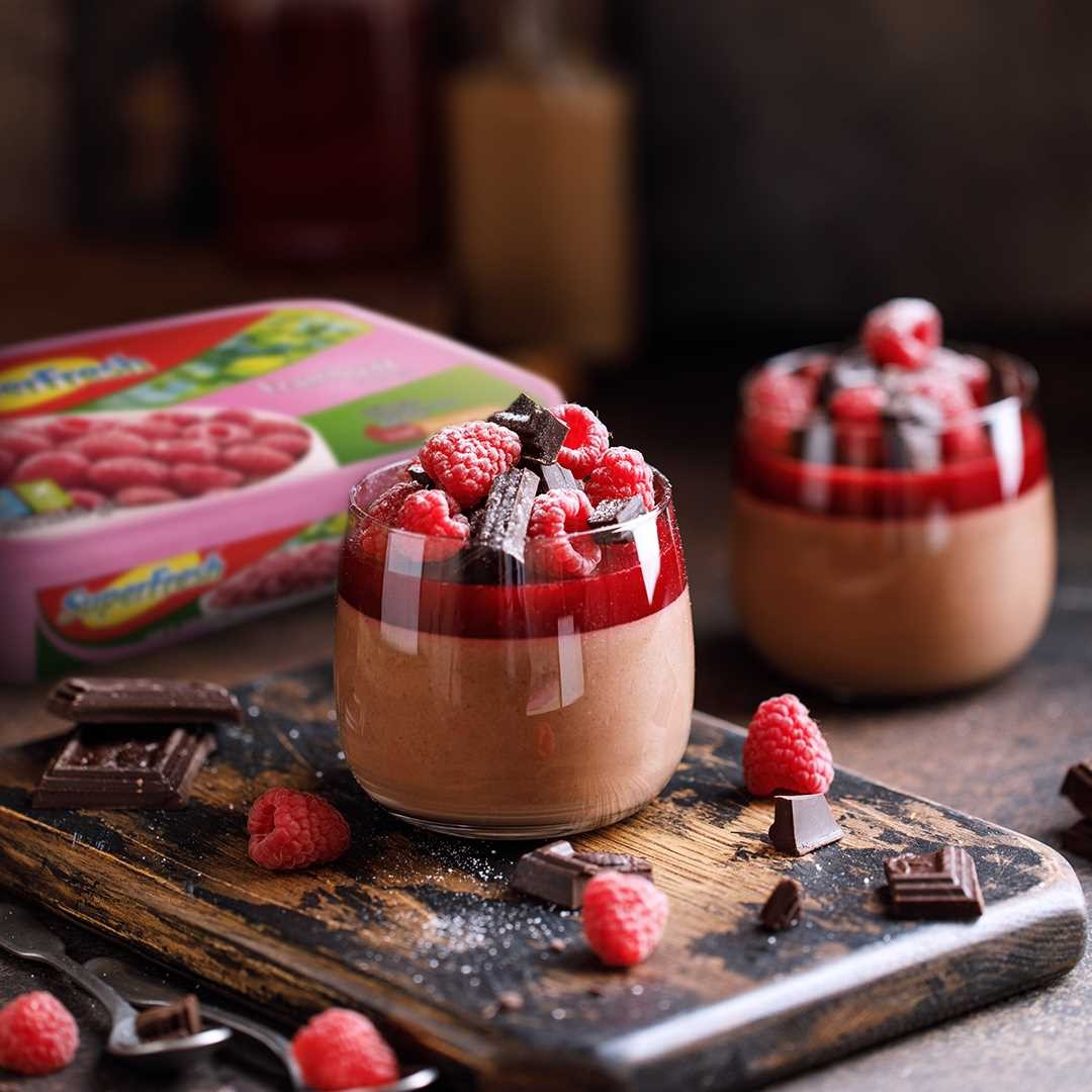 Frambuazlı Panna Cotta