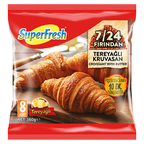 SuperFresh 7/24 Fırından Tereyağlı Kruvasan