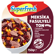 SUPERFRESH MEKSİKA FASULYELİ TON SALATA 150GR