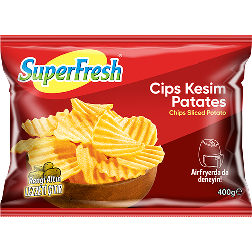 SuperFresh Patates Cipsi Tırtıklı Kesim