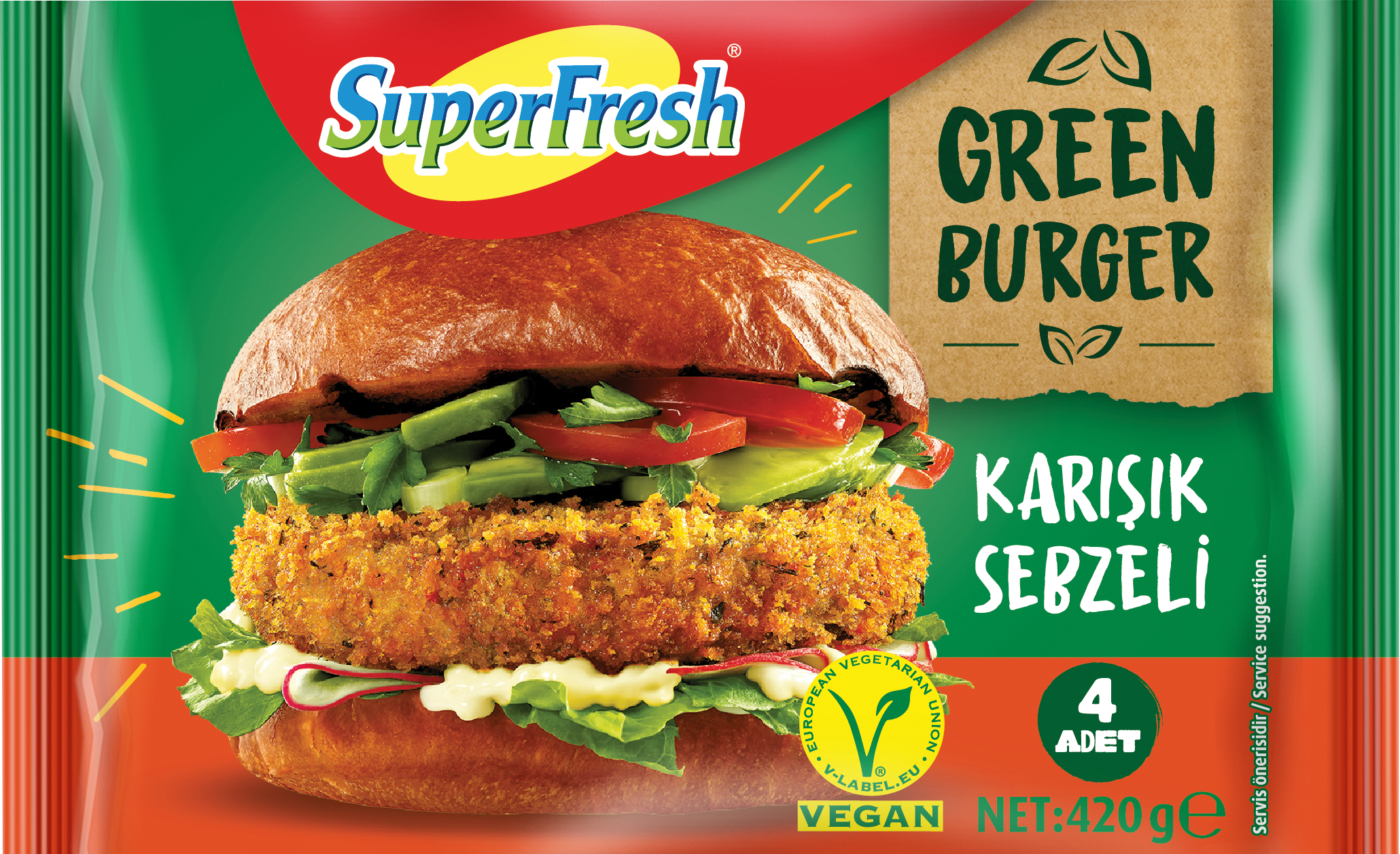 SuperFresh Green Burger