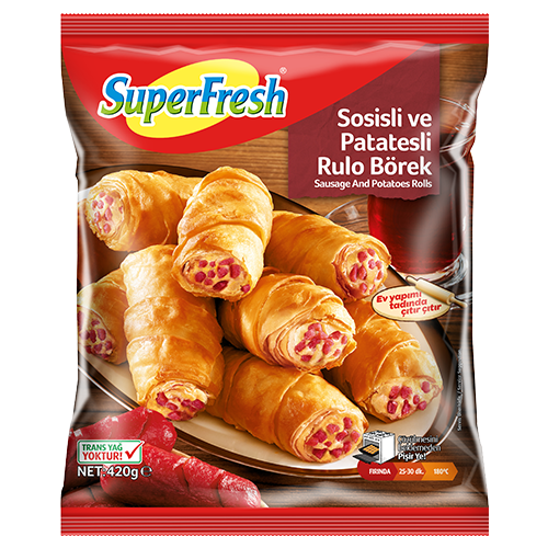 SuperFresh Sosisli ve Patatesli Rulo Börek