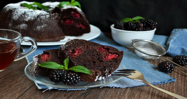 Mutluluk veren ikili; Böğürtlenli Çikolatalı Brownie