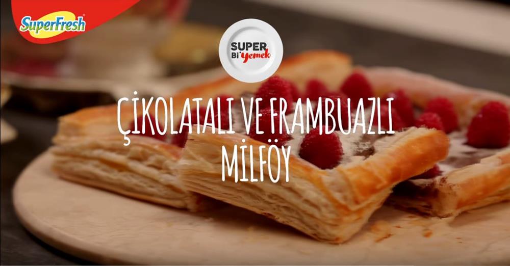 Çikolatalı ve Frambuazlı Milföy