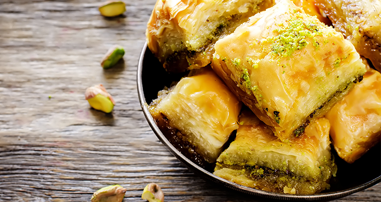 Fıstıklı Milföy Baklava