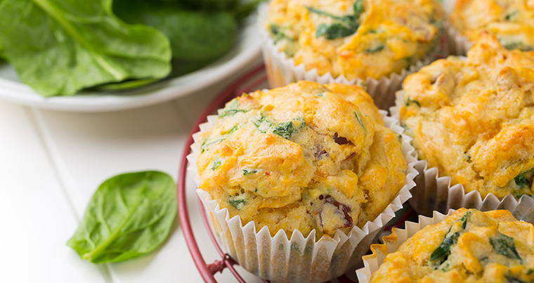 Cupcake değil ; Ispanaklı Muffin