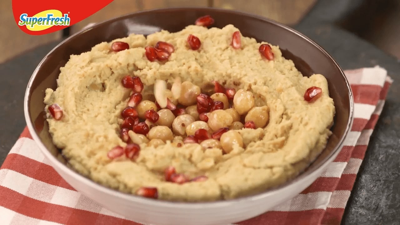 Narlı ve Kavrulmuş Dolmalık Fıstıklı Humus